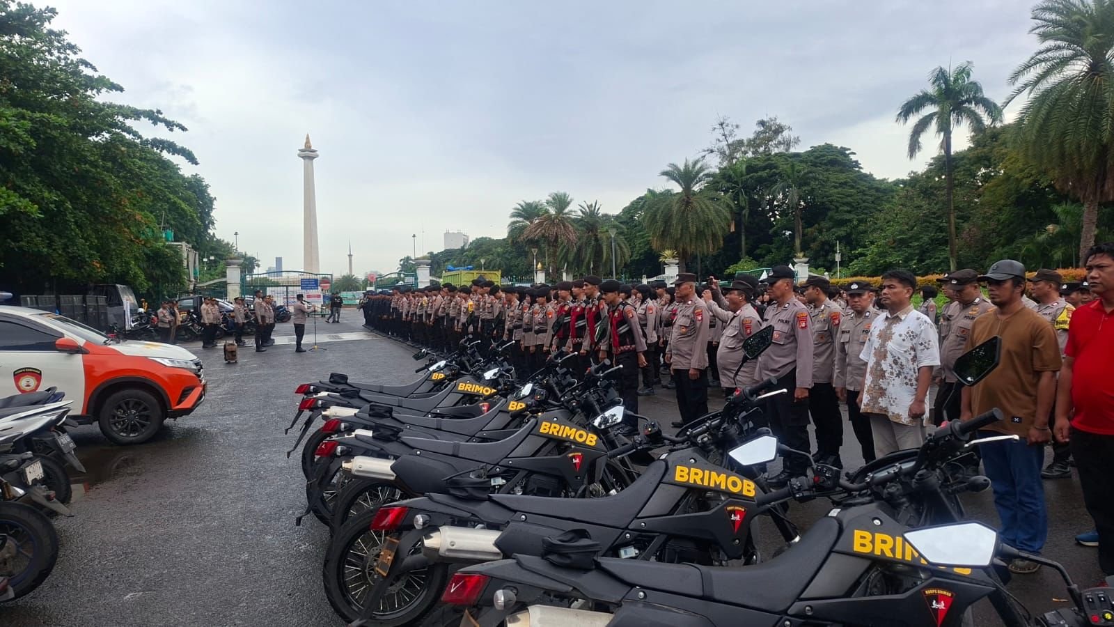 Polisi Kerahkan 1.436 Personel Amankan Aksi Unjuk Rasa di Monas