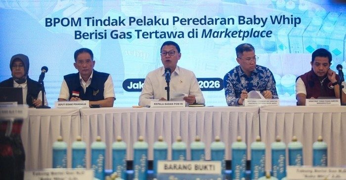 BPOM Tegaskan Gas N2O Hanya untuk Medis, Peredaran Baby Whip Dilarang