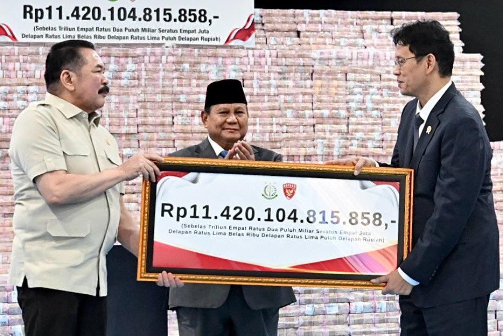 Satgas PKH Setor Rp11,4 Triliun ke Kas Negara, Prabowo Apresiasi Penyelamatan Uang Rakyat