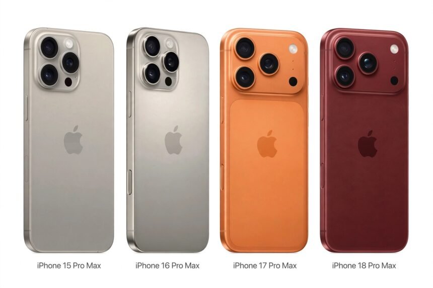 Adu Ganas! Perbedaan iPhone 18 Pro Max vs 17, 16, 15 Pro Max, Mana Paling Worth It?